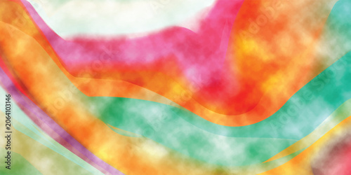 Konstfotografi An abstract colorful watercolor background with a vintage grunge texture featuri