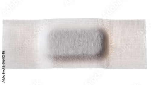 Cuadro en lienzo Medical adhesive bandage with gauze pad