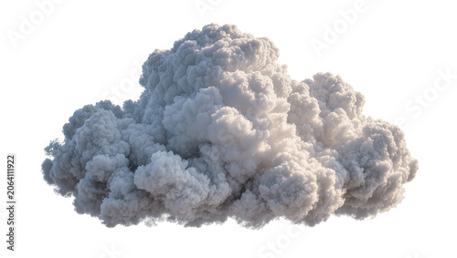 Foto Volcanic ash cloud explosion plume