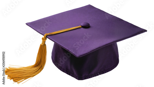 Fotografía Purple graduation cap with gold tassel