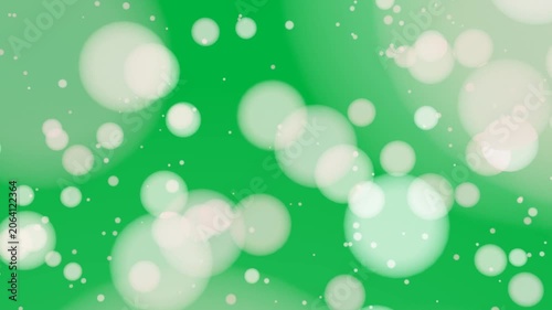 Black cutouts appearing peach bokeh discs expanding parting into dots revealing black void on alpha