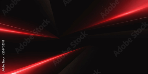 Canvastavla Light Trails in Night Road with Red Background Glow Motion Design