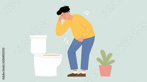 Emergency situation: you have bloating and want to evacuate the guts, but the toilet is plugged! Can't use it, can't flush the toilet