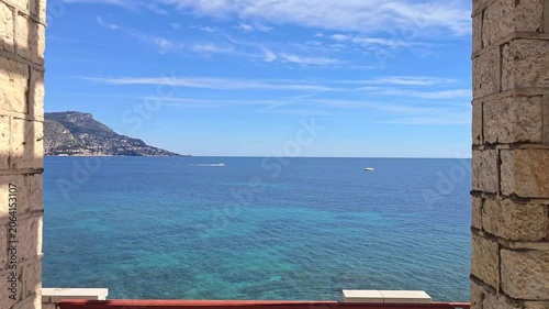 View of the Baie des Fourmis in Beaulieu-sur-Mer, on the French Riviera