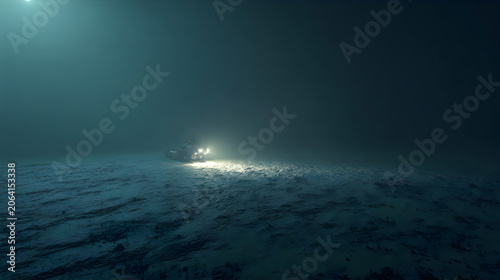 Underwater Remote Operated Vehicle Exploring the Dark and Vast Abyssal Plain