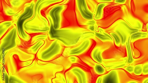 Abstract Yellow and Red Fluid Motion Background Animation with Smooth Seamless Transition perfect for modern designs banners presentations an perfect 