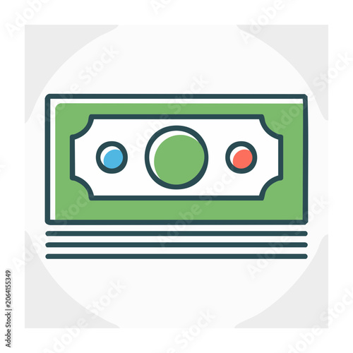 Flat design traffic light icon