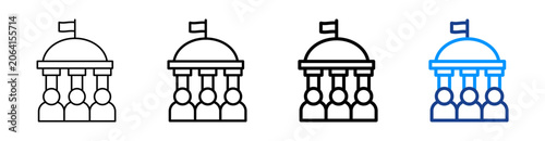 Konstfotografi Public Sector Multiple Outline Collection Set