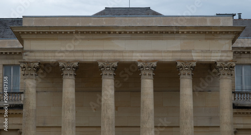 Classical/Neoclassical building façades, columns, pediments, Statues, Greco-Roman shapes and design, Ornaments... From this Architectural style inspired by Classical Antiquity. Mostly taken in Paris.