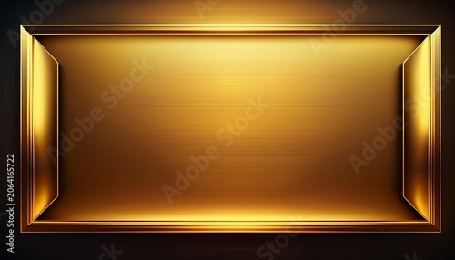 Elegant Golden Gradient Rectangle Illustration