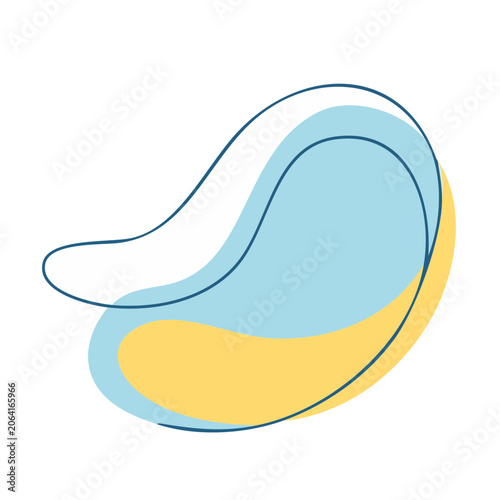 Flat design smiley face icon vector