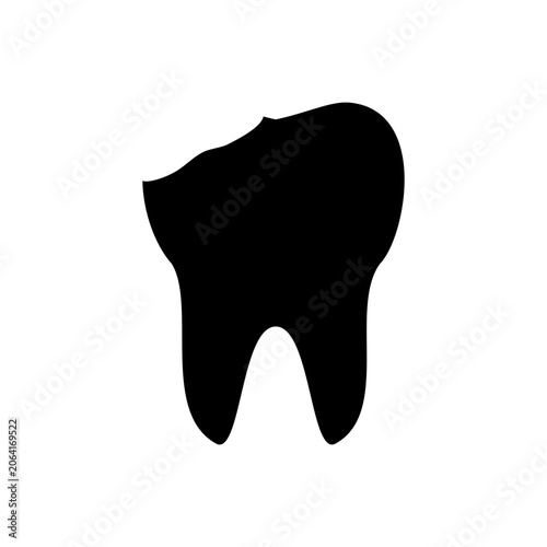 cavity icon on black