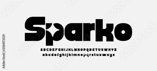 Quadro su tela Modern Font including lowercase