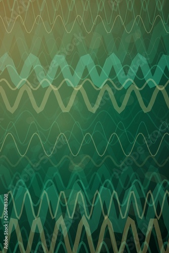 Abstract green and yellow wave pattern background