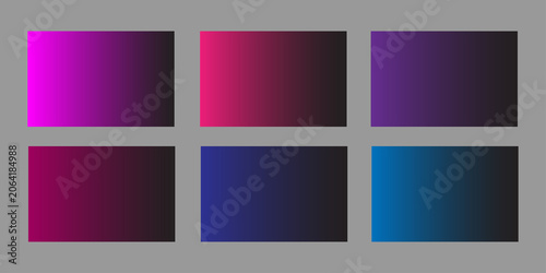 Gradient color blocks in pink purple blue and teal