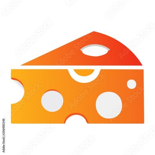 Flat design icon of a house
