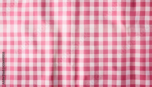 grand millennial coquette pink gingham seamless pattern vintage pastel checkered background