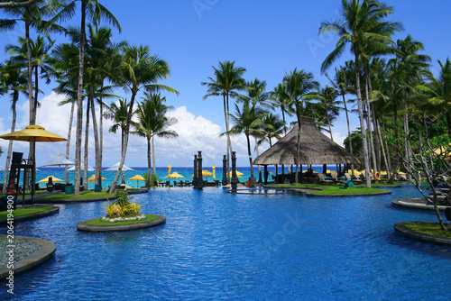 Resort pool, Boracay Island, Philippines 