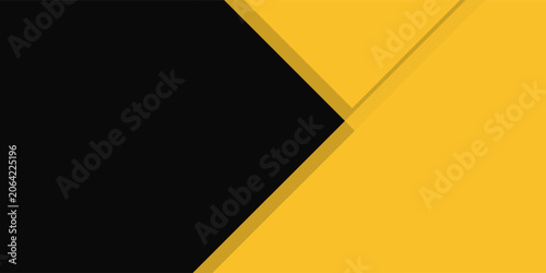 Abstract yellow background with paper layers