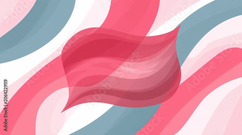 Abstract Wavy Background in Red and Blue Tones for Design Use