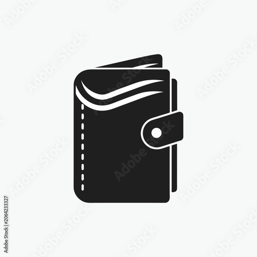  leather notebook cover vector logo icon template