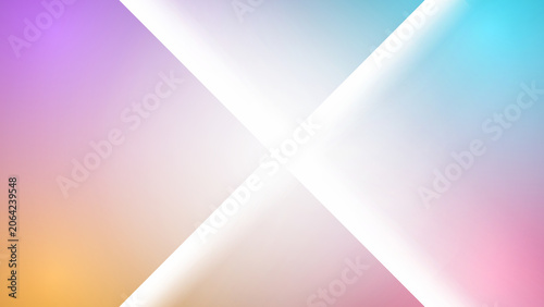 Abstract Minimalist Wallpaper Featuring A Bright White Intersection X Shape Against A Soft Pastel Gradient Background