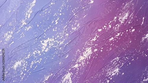 background of the wall is Venetian plaster with a lavender-blue to violet-purple gradient texture with white mother-of-pearl strokes with a spatula, uniform lighting