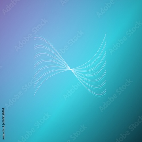 Abstract flowing lines on a blue and purple gradient background