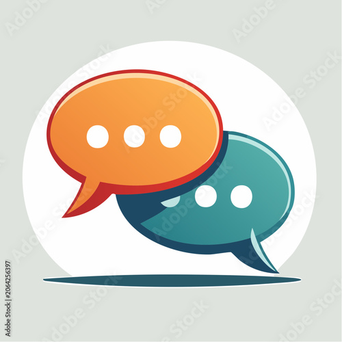 Two Speech Bubbles Icon