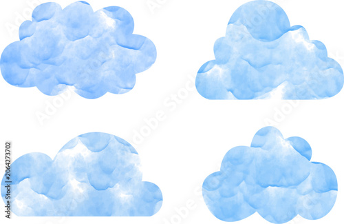 vector illustration of clouds