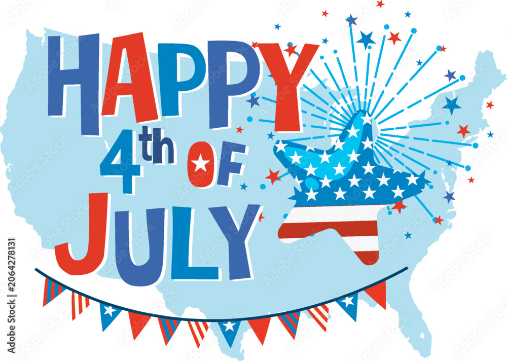 Obraz premium 4th july independence day