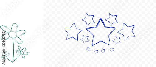 doodle star design