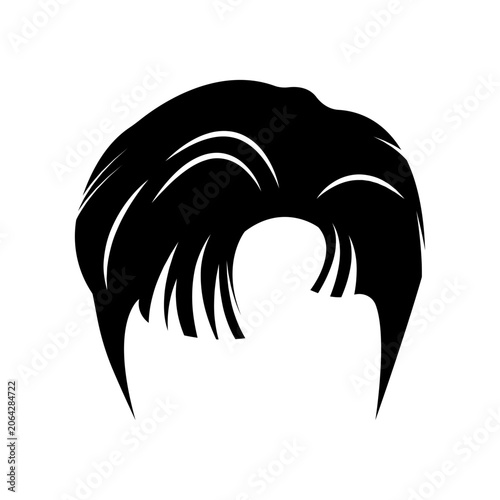 men's hair illustration design