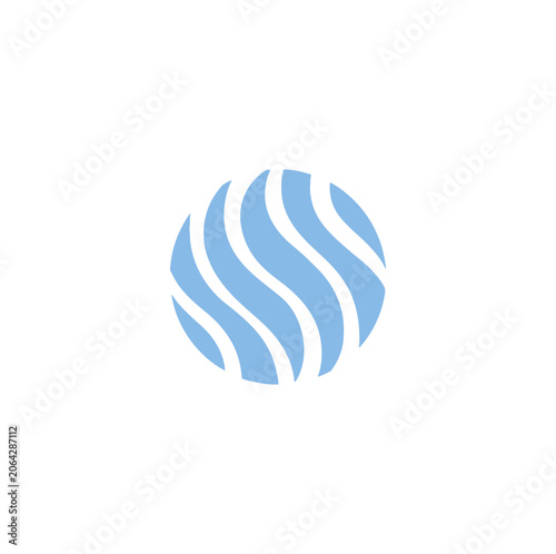 Light blue circle patterned design