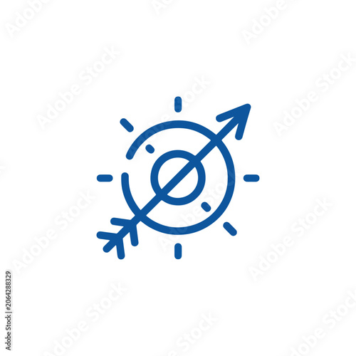 Target arrow graphic illustration