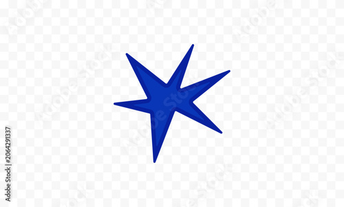 hand draw doodle star design