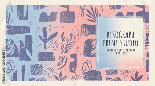 Pastel risograph print texture background