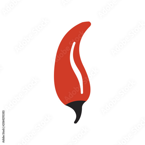 Schilderij op canvas picture of hot red chilies