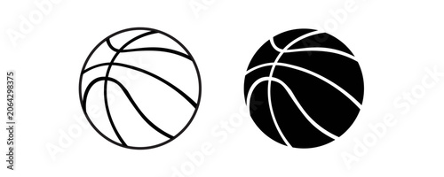 Quadro su tela Basketball icon vector illustration, Ball Design Element Symbols stock, Basketba