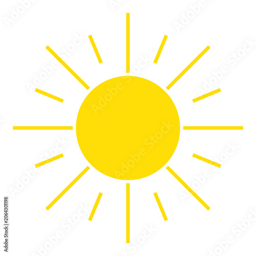 Symbol Sonne mit Sonnenstrahlen