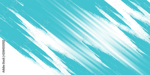 Quadro su tela Abstract frame in light blue tone on a white background