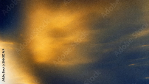 Cinematic Analog Light Leak Background with Vintage Film Grain Texture