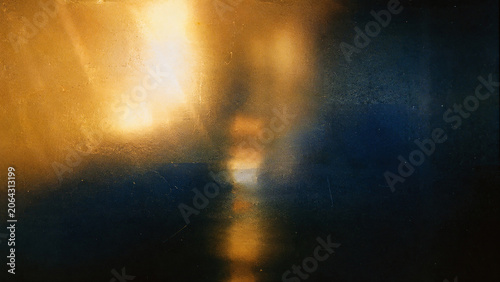 Cinematic Analog Light Leak Background with Vintage Film Grain Texture