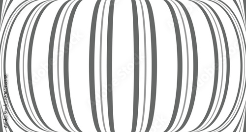 Schilderij op canvas Black and white abstract striped spiral tunnel background design with 3D geometr