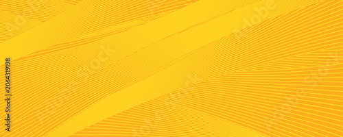 Bild auf Leinwand Pasta background yellow and orange line, spaghetti abstract geometric pattern