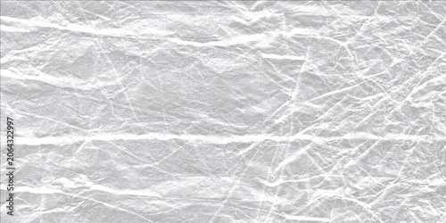 Foto Crushed foil texture, shiny silver metallic background with abstract crumpled paper effect, bright surface