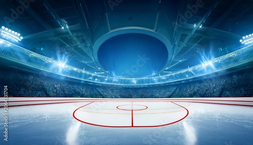 hockey ice rink sport arena empty field ice hockey stadium
