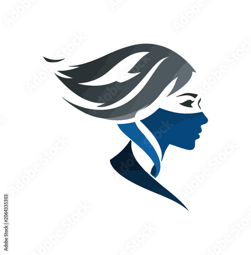 Female profile character design artwork
