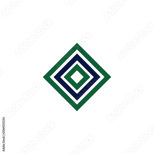 Geometric pattern rhombus design