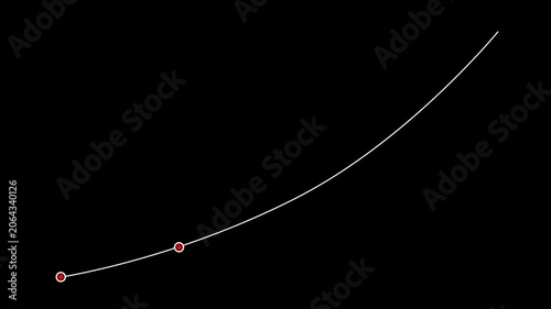 Timeline arc climb marker animation.alpha channel